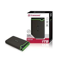 Transcend External Hard Drive - 1TB - USB 3.0 - Black